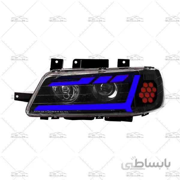 چراغ جلو اسپرت 405 SLX طرح آئودی Q5 آبی