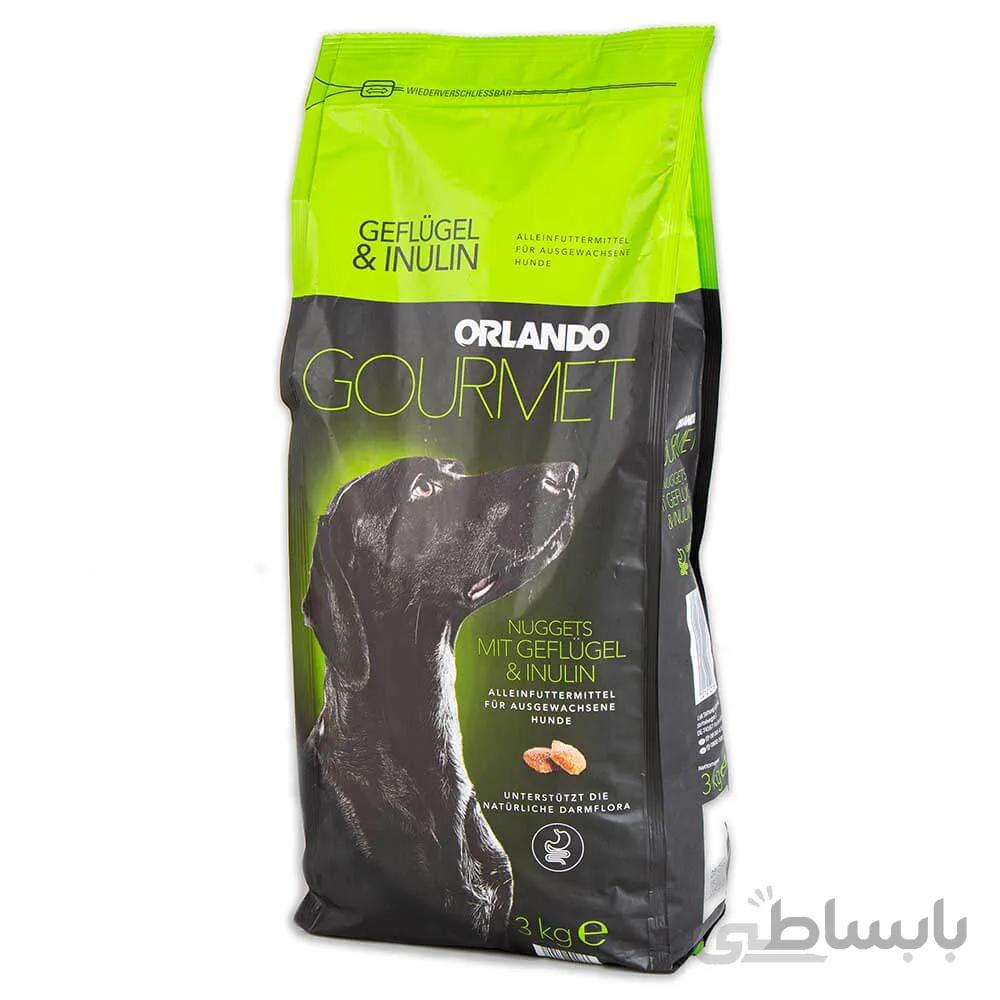 غذای خشک سگ اورلاندو مدل Geflugel and Inulin وزن 3 کیلوگرم ا Orlando Maxi Adult Dry Food For Dogs 3kg
