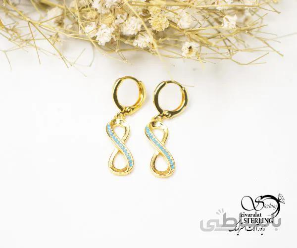 گوشواره آویز طرح بینهایت