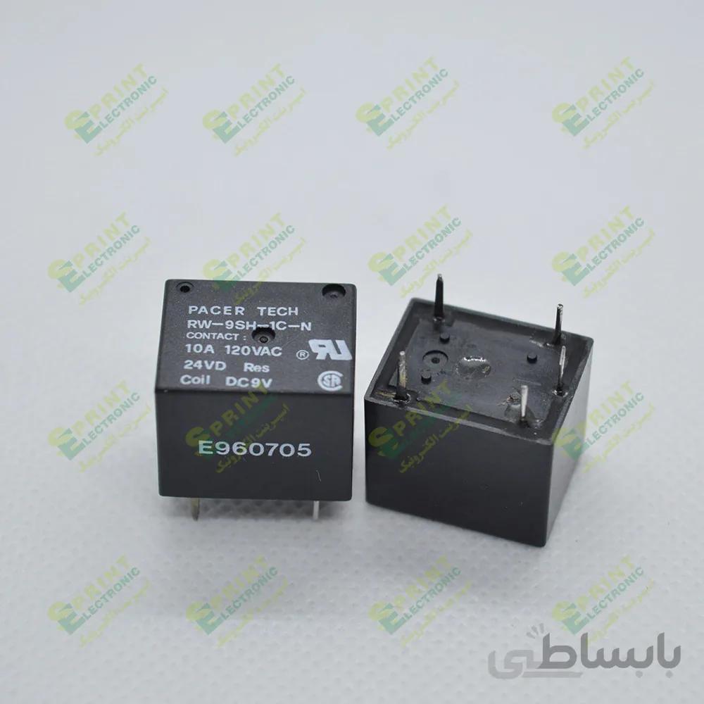رله 9 ولت پایه میلون 5 پایه 7 آمپر PACER TECH RW-9SH-1C-N