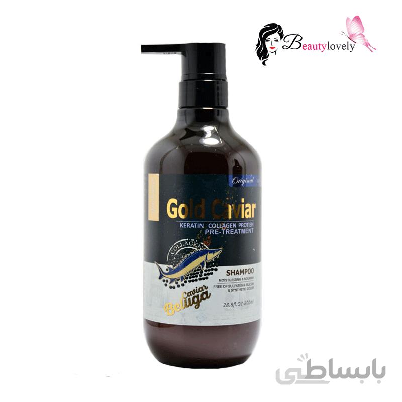 شامپو بدون سولفات خاویار gold caviar
