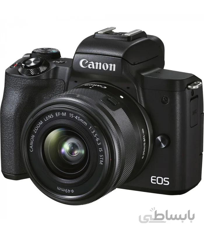 دوربین دیجیتال بدون آینه کانن مدل EOS M50 Mark II همراه با لنز EF-M 15-45mm رنگ مشکی