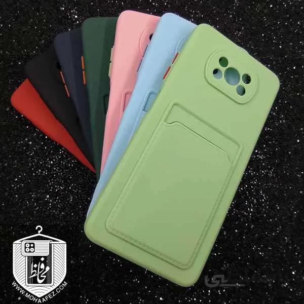 قاب ژله ای شیائومی POCO X3 / X3 Pro / POCO X3 NFC به همراه محفظه نگهدارنده ی کارت کد XM321