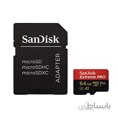مموری کارت سن دیسک SanDisk 64GB Extreme PRO ا رم سن دیسک 64 گیگ با سرعت 170 مگ در ثانیه