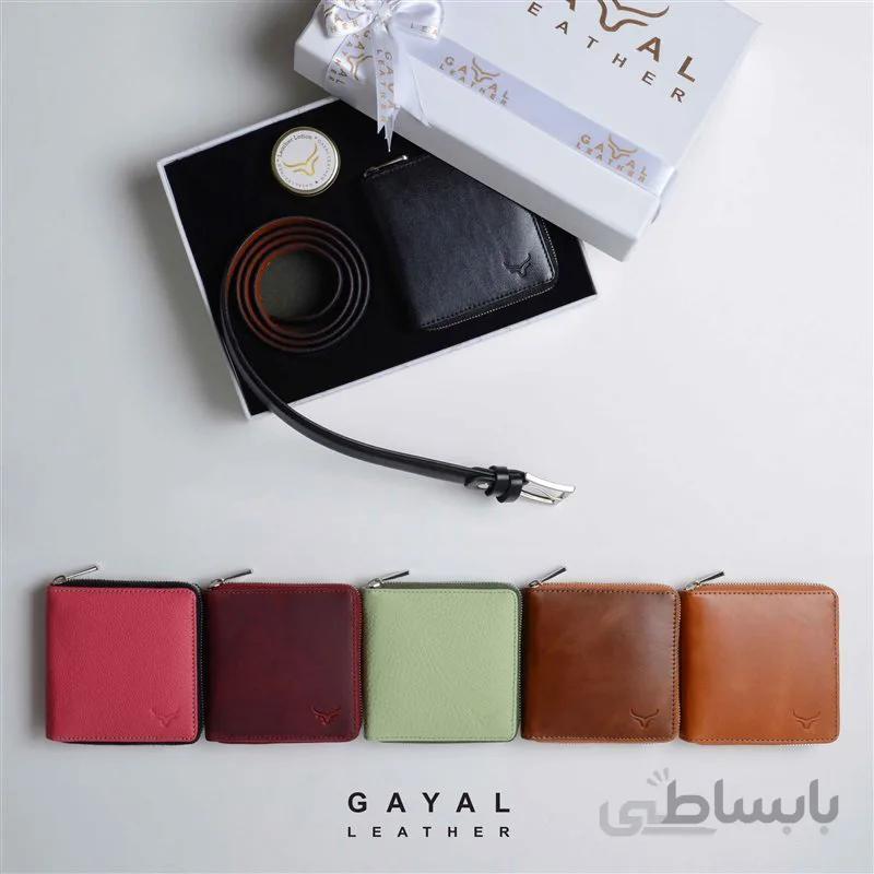ست زنانه گَیال چرم S64 مشکی