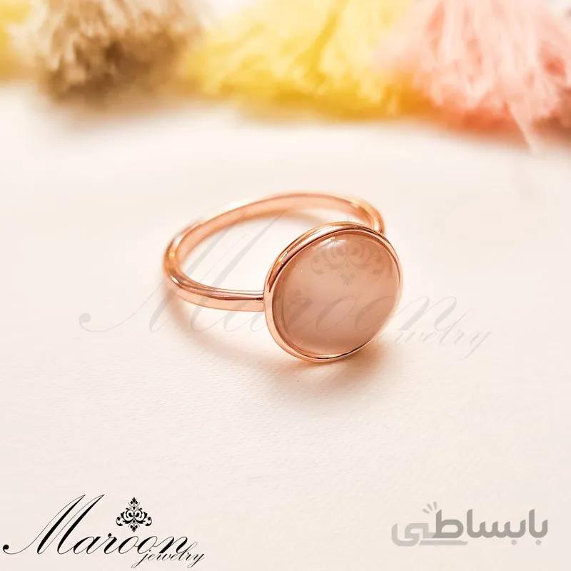 انگشتر دایره اپال مارون CA123