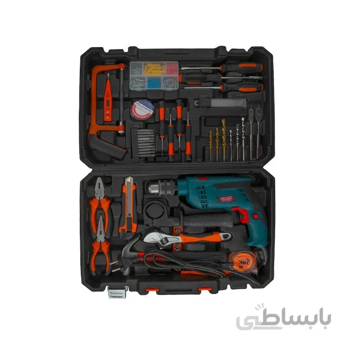 مجموعه دریل 850 واتی و ابزار باس مدل BS1308
