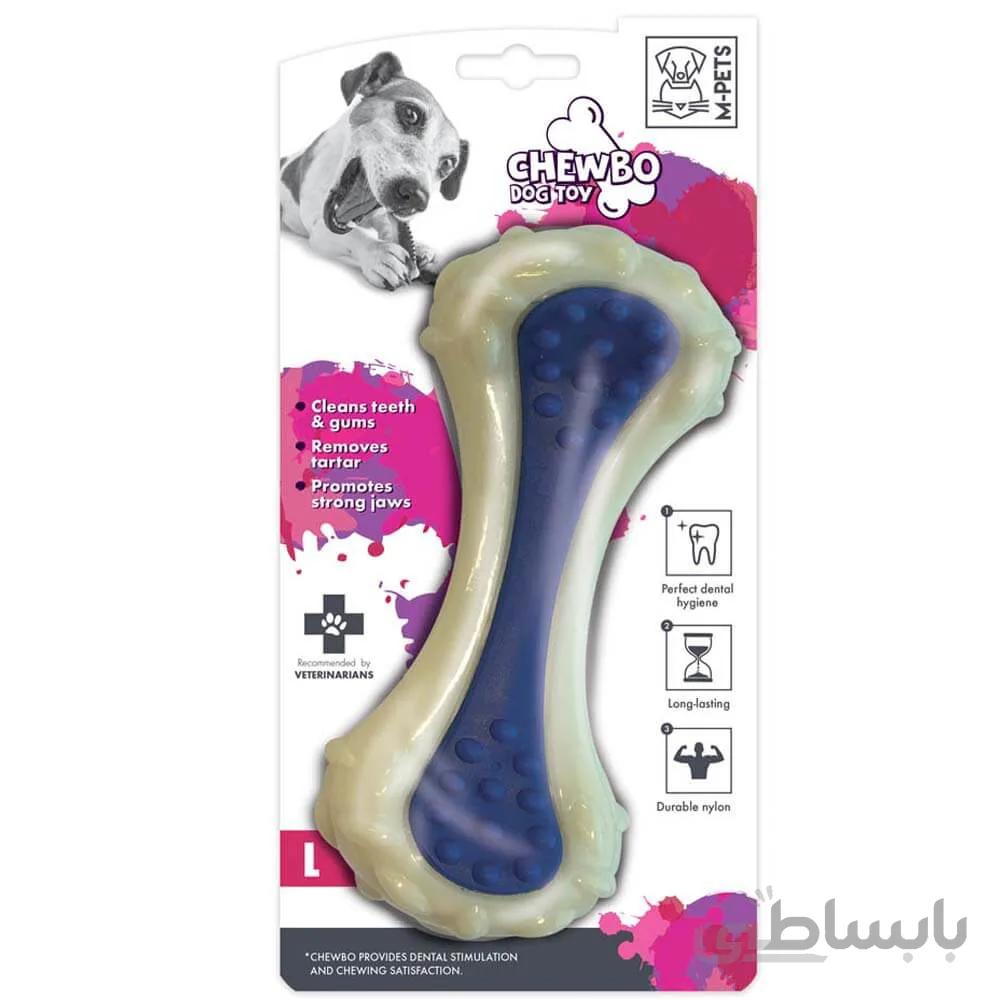 اسباب بازی دندانی سگ برند ام پتس مدل استخوان ا M-Pets Chewbo Dog Toy