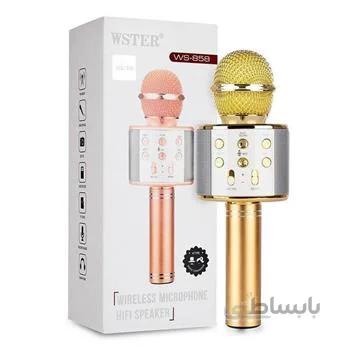 میکروفن بلوتوث وستر مدل WS-858 ا Ws-858 speaker microphone