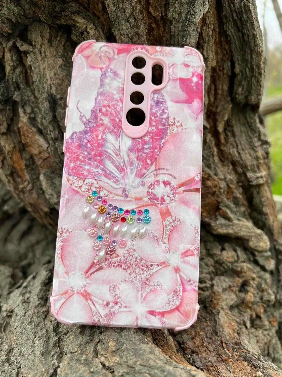 قاب موبایل فانتزی طرح پروانه و نگین دار موبایل شیائومی Redmi Note 8 Pro