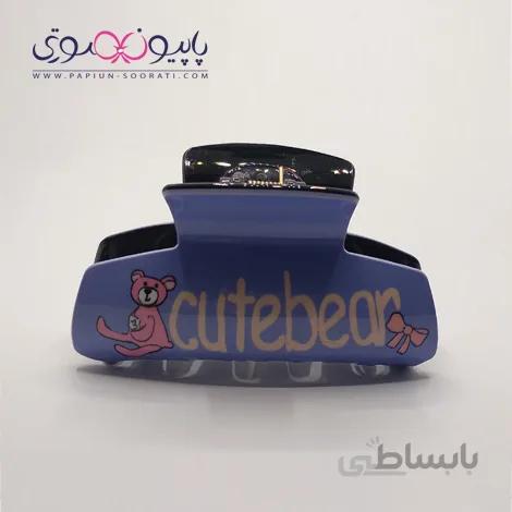 کلیپس مو طرح خرس آبی