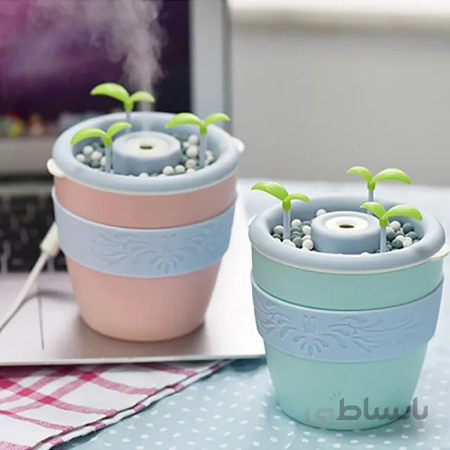 دستگاه بخور طرح گلدان Mini aroma SPA mist oil diffuser air anion humidifier ا Mini aroma SPA mist oil diffuser air anion humidifier