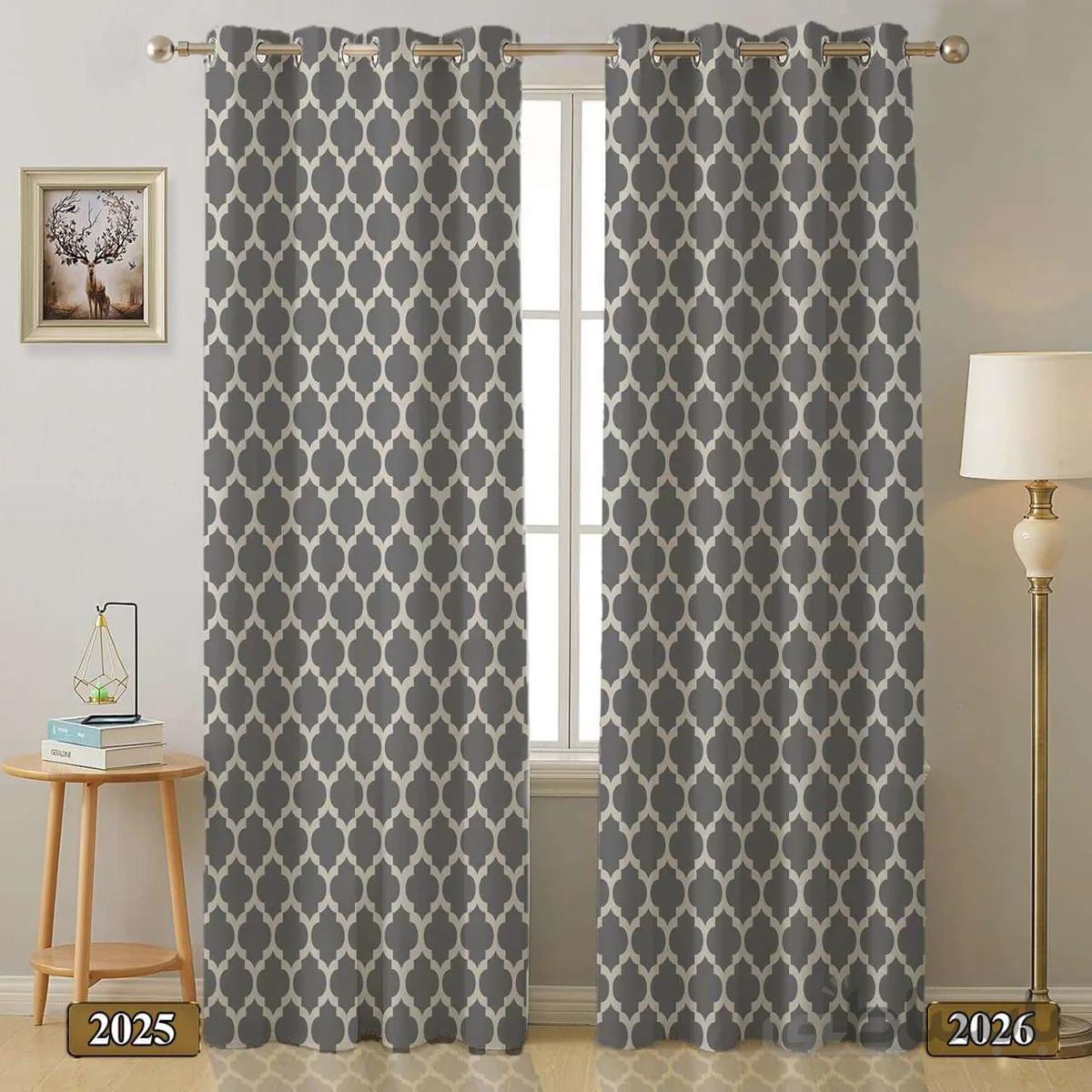 پرده چاپی طرح مدرن کد 2026/ 2025