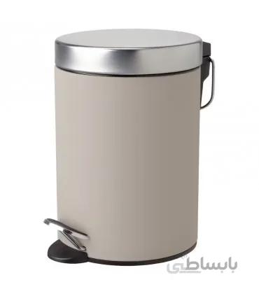سطل زباله پدالی ایکیا مدل EKOLN رنگ بژ
