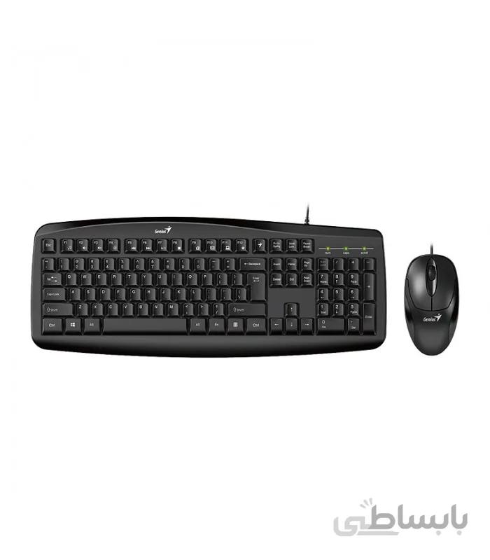 کیبورد و ماوس باسیم جنیوس مدل Km-200 ا Genius Km-200 Mouse & Keyboard