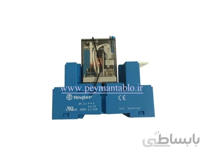 رله فیندر 110 ولت DC چهار کنتاکت (Finder(55.34