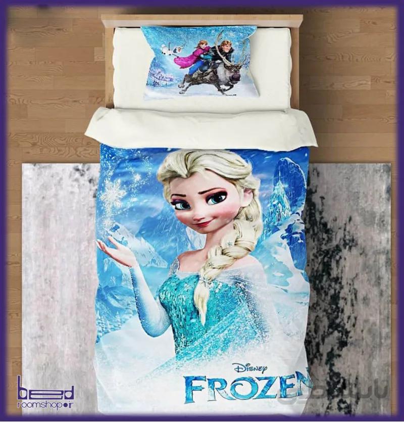 سرویس کتان تنسل طرح FROZEN کد1014