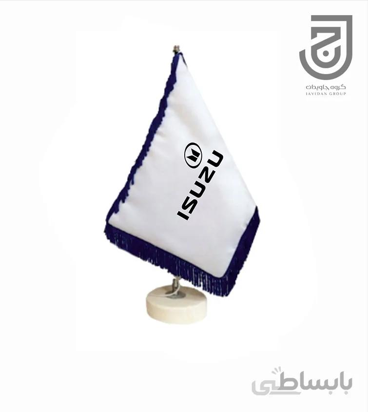 پرچم رومیزی طرح خودروی ایسوزو دور ریشه