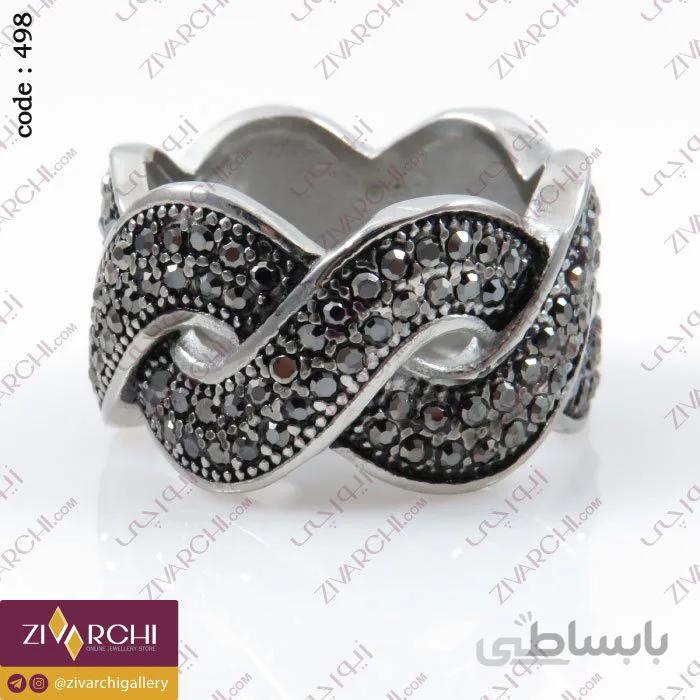 انگشتر استیل مارکازیت (طرح بینهایت) 498