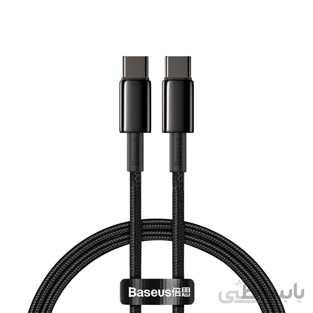 کابل تبدیل تایپ سی به تایپ سی فست شارژ برند بیسوس مدل CATWJ-01