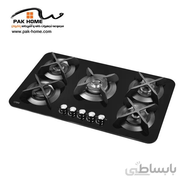 گاز شیشه ای کن مدل اپل مشکی ا CAN