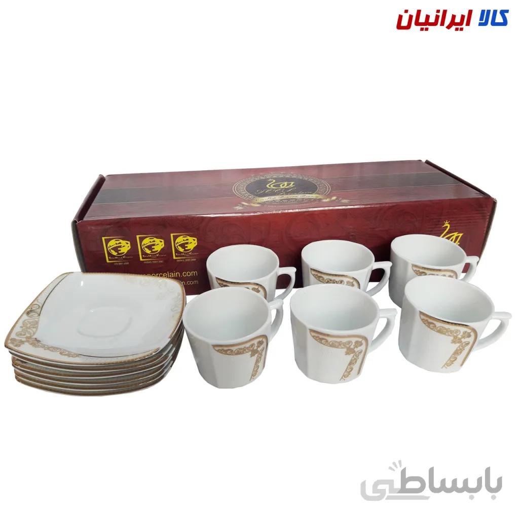 سرویس چای خوری 6 نفری توس طرح 2