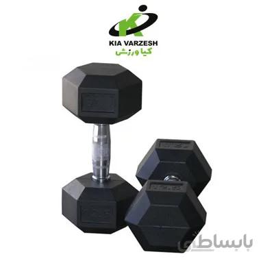 دمبل ۶ ضلعی ۱۲.۵ کیلوگرمی - مشخصات، قیمت و خرید ا Hexagonal dumbbell 12.5 kg pair