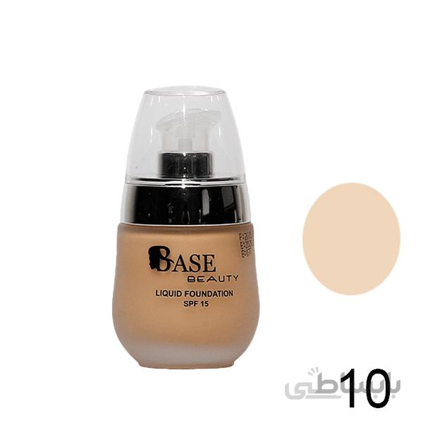 کرم پودر پمپی بیس بیوتی شماره F10 حجم 38 میلی لیتر ا BASE Foundatin SPF 15 No F10