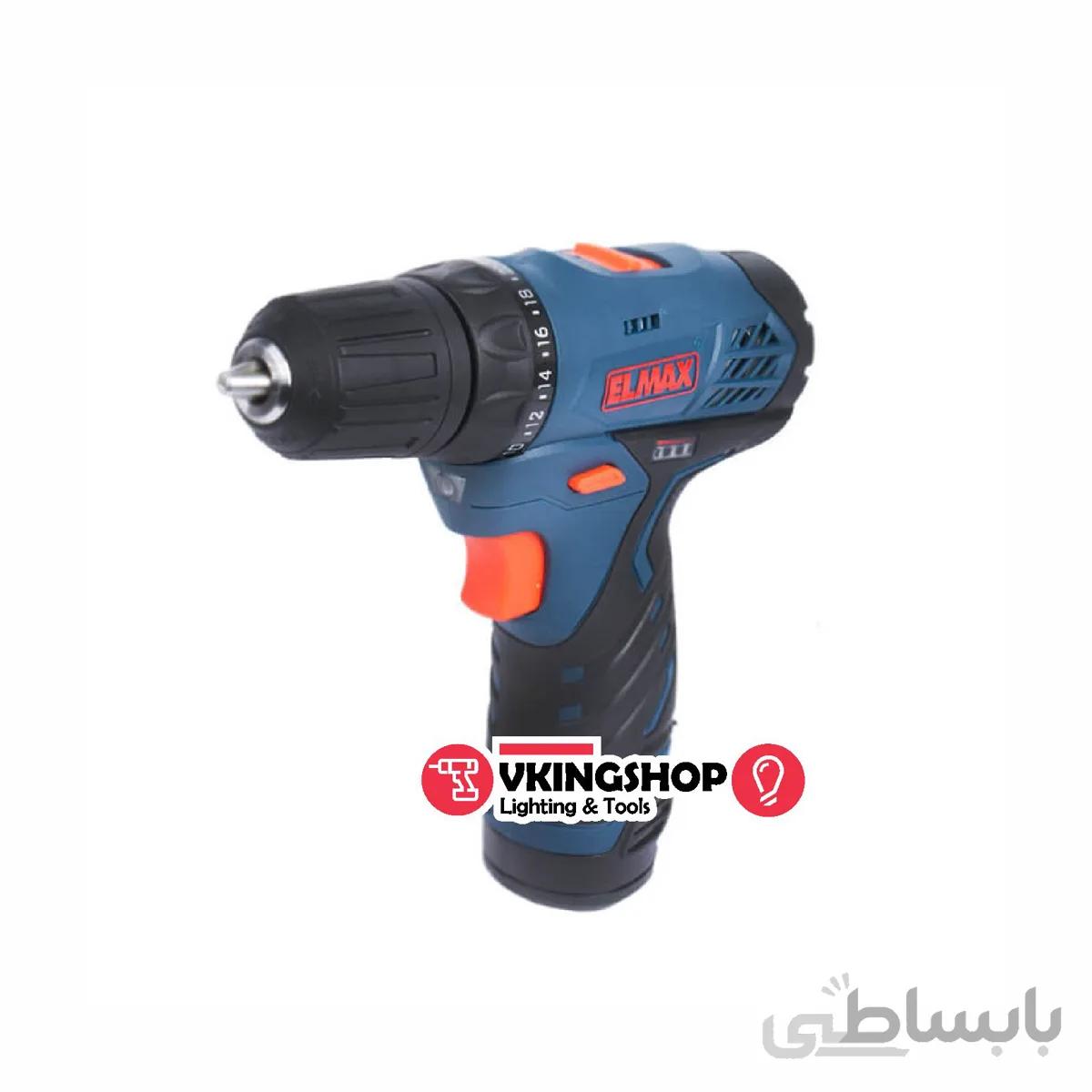 دریل شارژِی 12 ولت خانگی لیتیوم المکس مدل 210