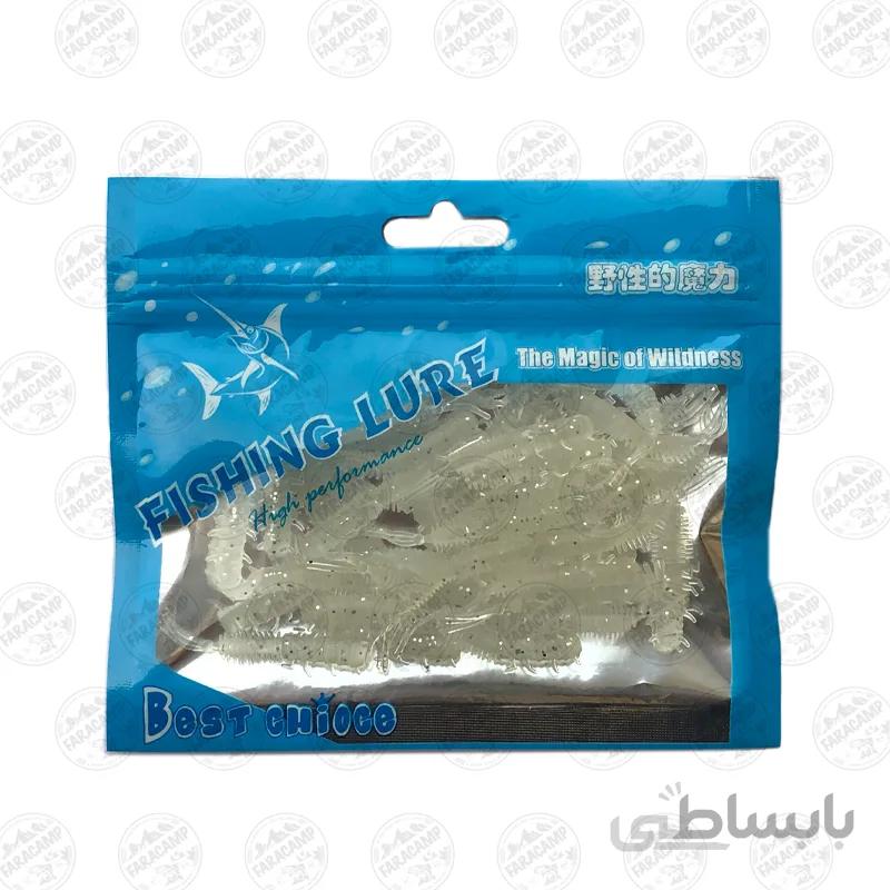 طعمه بچه میگو ژله ای سفید بسته 40 عددی