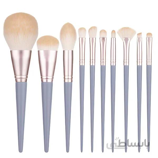 ست براش ۱۰ عددی حرفه ای رنگ طوسی (Brush Set 10 Pcs)