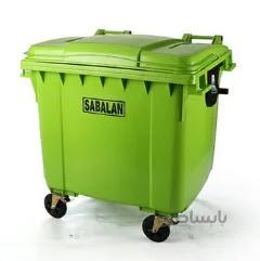 سطل زباله پلاستیکی مخزن پلی اتیلن چهار چرخ 660 لیتری ا Bucket