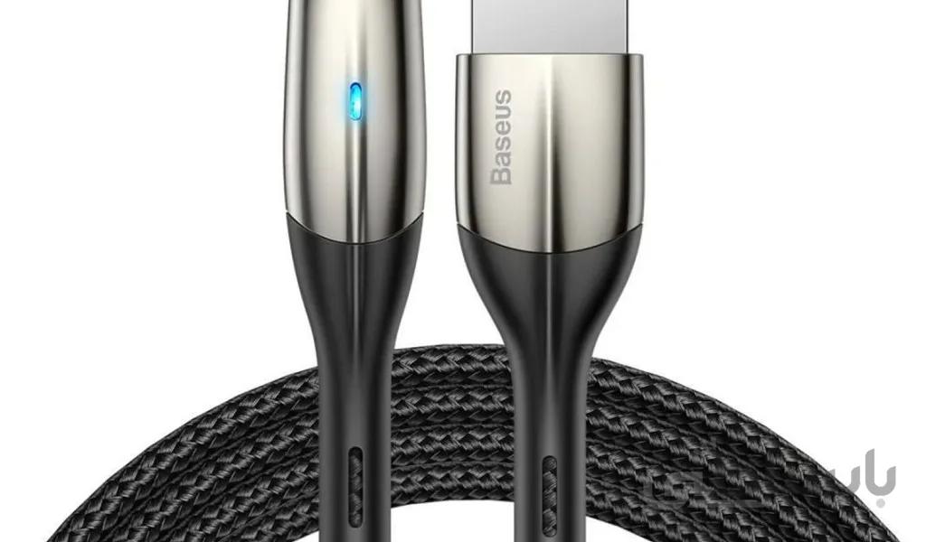 کابل شارژ آیفون Lightning به USB باسئوس مدل CALSP-B طول 1 متر