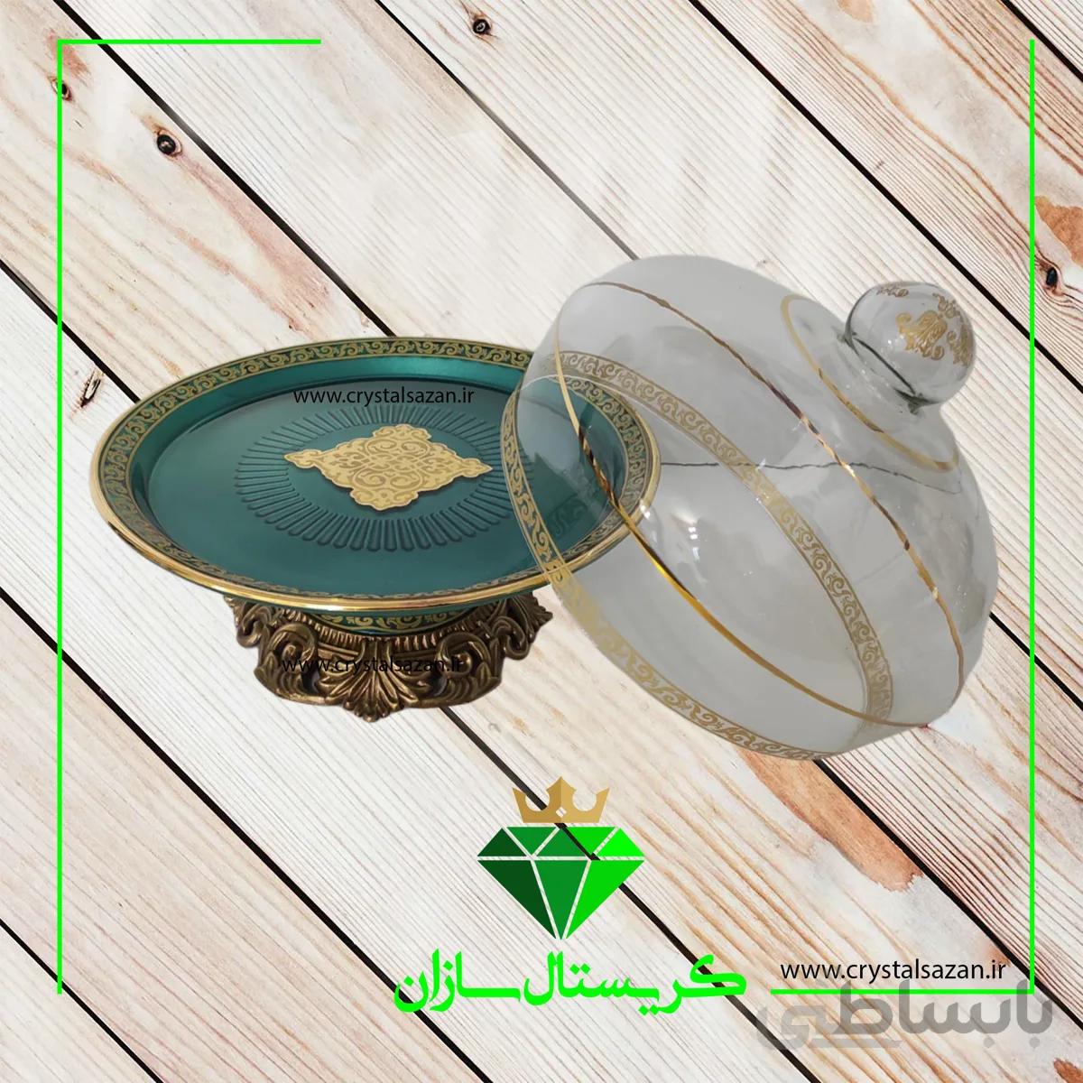 کیک خوری درب دار مدل روما کد K1227 کریستال سازان