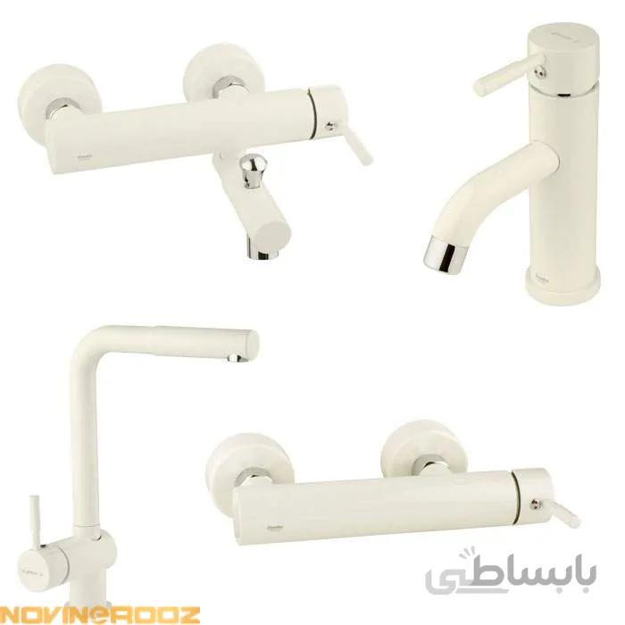 ست شیرآلات مارینو شیری کروم شودر ا Marino Chrome Cream Set