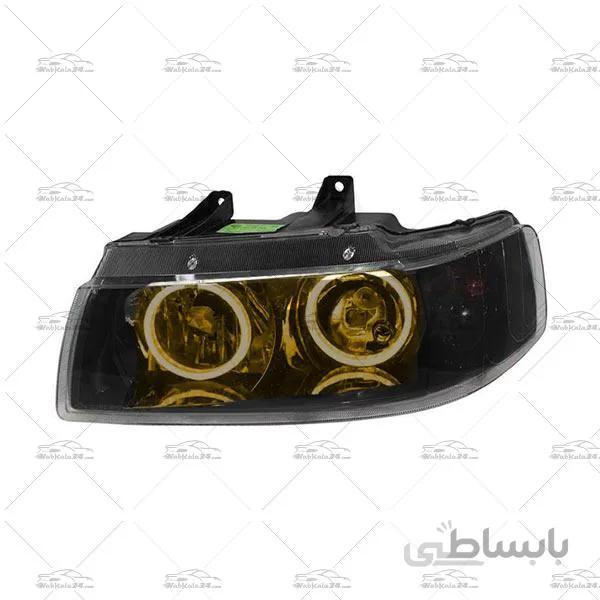 چراغ جلو اسپرت سمند طرح سه بعدی زرد