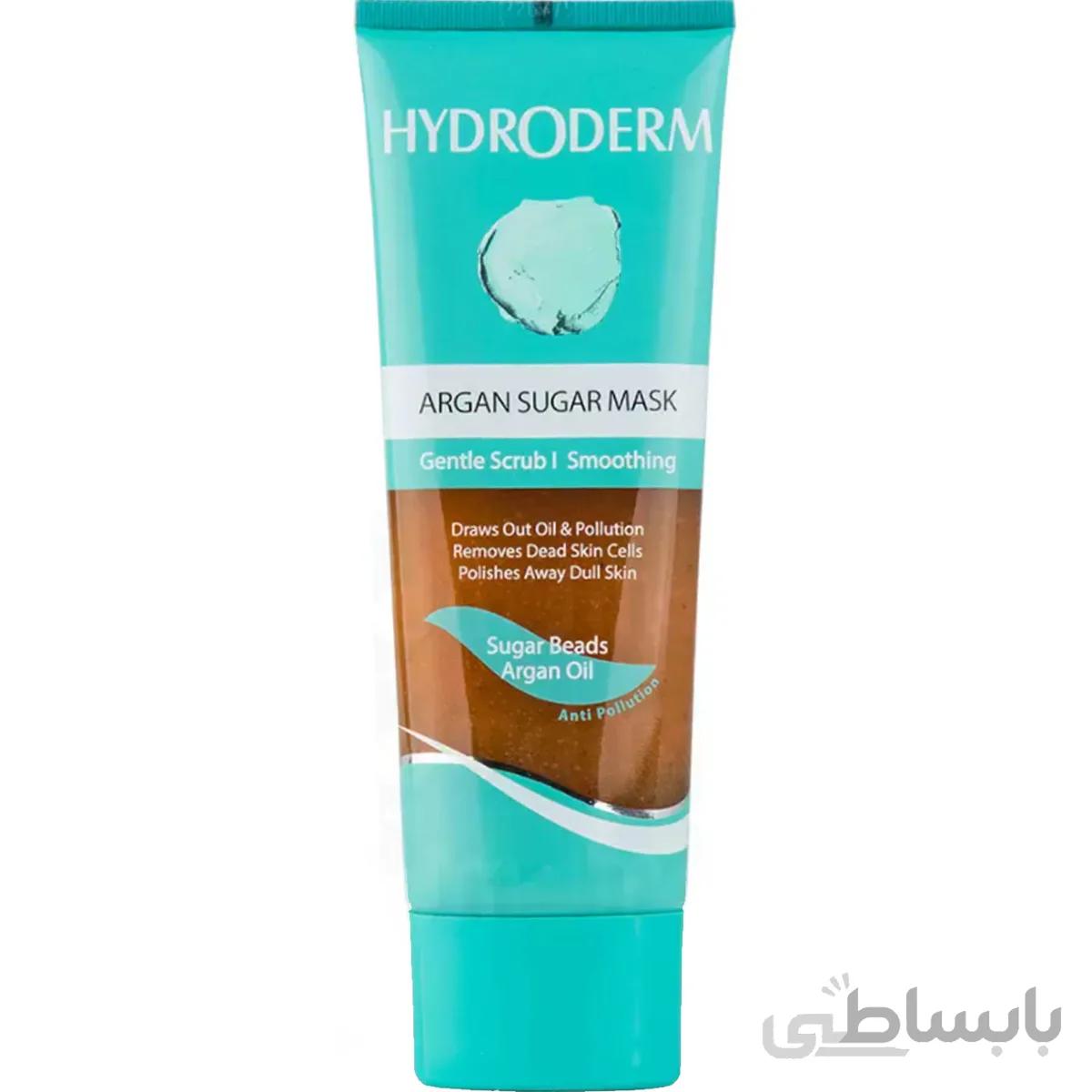 ماسك شكری ساینده ملایم و نرم كننده پوست 100 گرم هیدرودرم ا Hydroderm Argan Sugar Mask