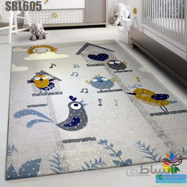 فرش کودک گلبرجسته کد SBL605