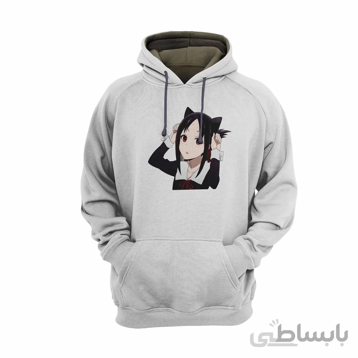 هودی سفید طرح انیمه کاگویا ساما: عشق جنگ است Kaguya-Sama: Love Is War کد KCT10457 کد 285161