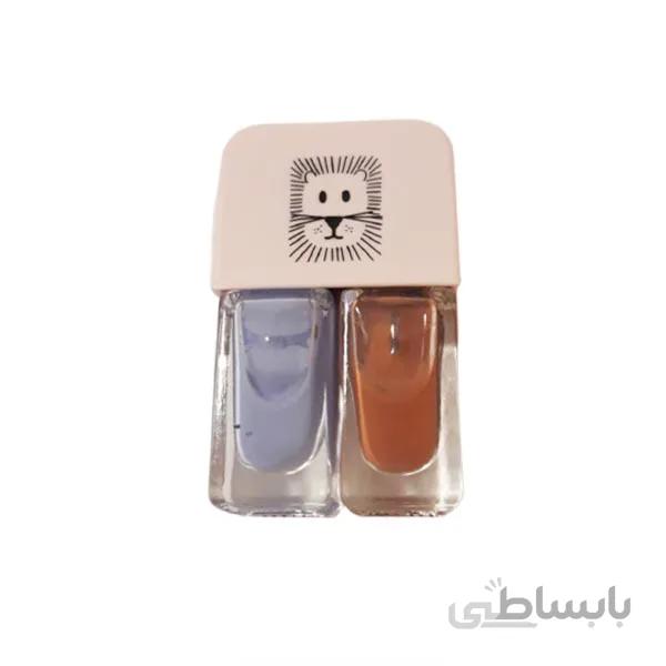 لاک ناخن دوقلو طرح حیوانات کد 07