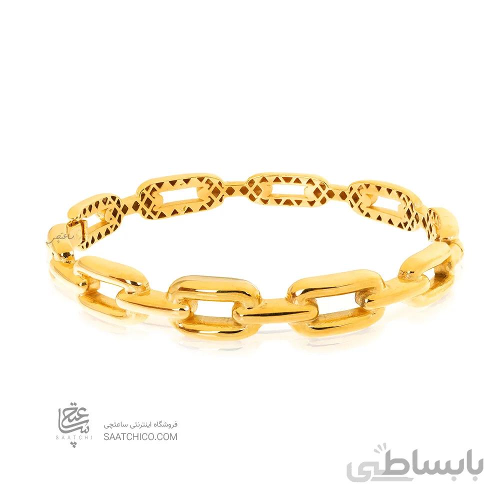 دستبند النگویی طلا طرح دیوید یورمن کد CB473