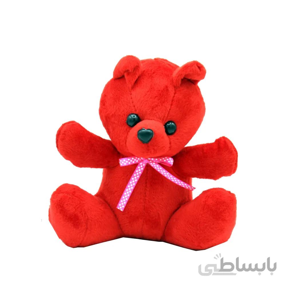 عروسک خرس قرمز مینی 30 سانتی درجه 1