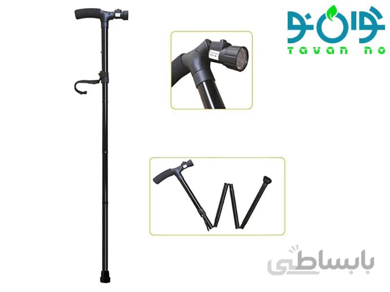 عصا ارتفاع متغیر تاشو چهارتکه KY927-LED