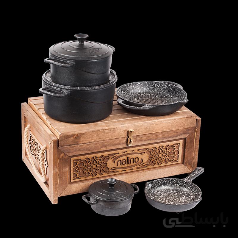 سرویس پخت و پز 8 پارچه نالینو مدل Tekla ا Nalino Tekla Cookware Set 8 Pcs