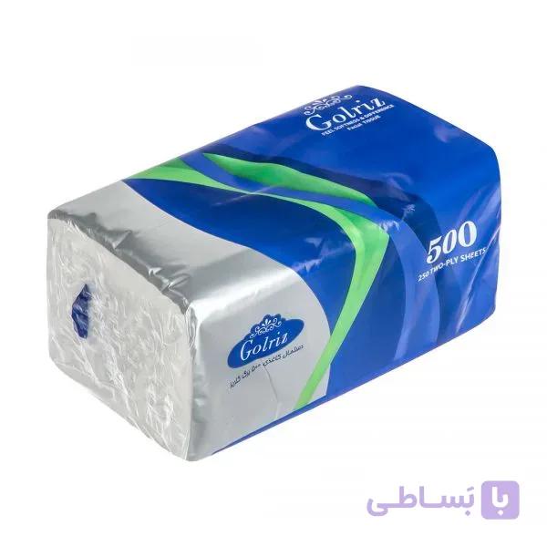 دستمال کاغذی اقتصادی 500 برگ گلریز