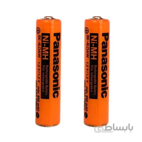 باتری شارژی نیم قلمی پاناسونیک 650 میلی آمپر Panasonic Charging Battery AAA 650 mAh