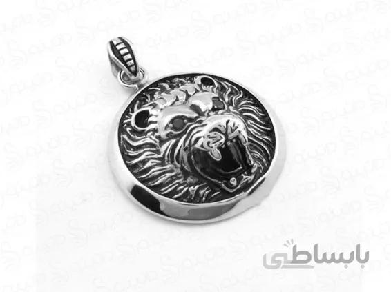 گردنبند مردانه نماد شیر با چشم نگین دار jewellery-10005