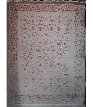 فرش ماشینی زمرد مشهد طرح 1902 صورتی