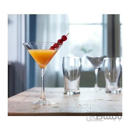 گیلاس مارتینی ایکیا مدل IKEA FYRFALDIG بررسی و خرید اینترنتی