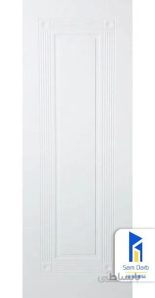 درب اتاق سفید ساده PVC-C408